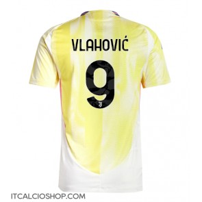 Juventus Dusan Vlahovic #9 Seconda Maglia 2024-25 Manica Corta